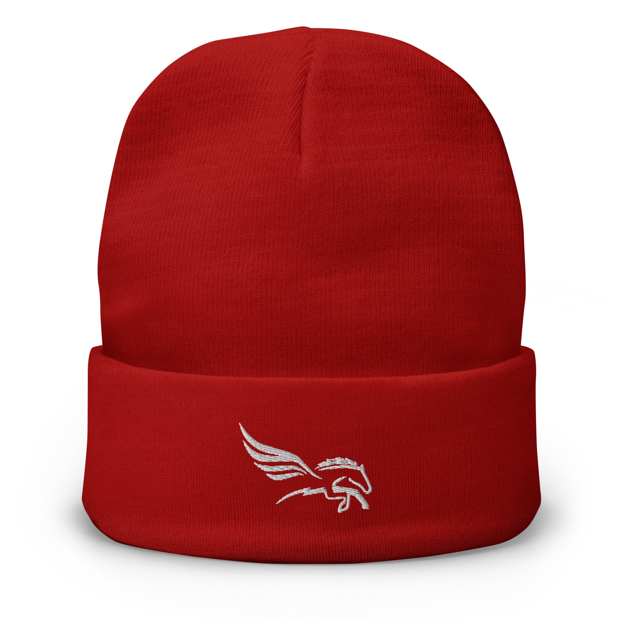 Dark Color Embroidered Percy Beanie